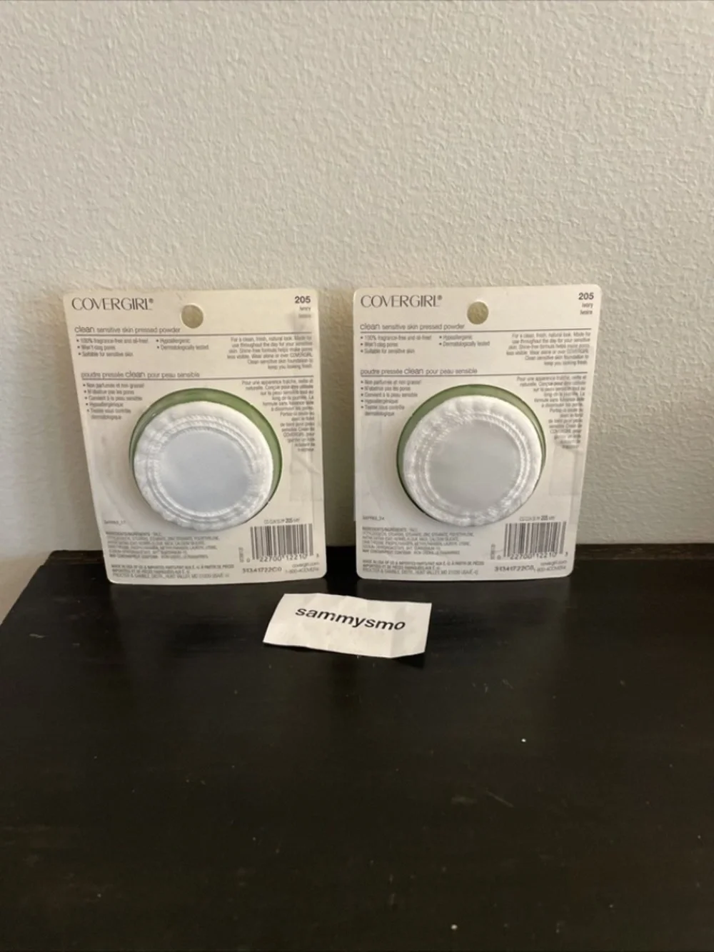 CoverGirl Clean Sensitive Skin Pressed Face Powder 205 IVORY, x2
